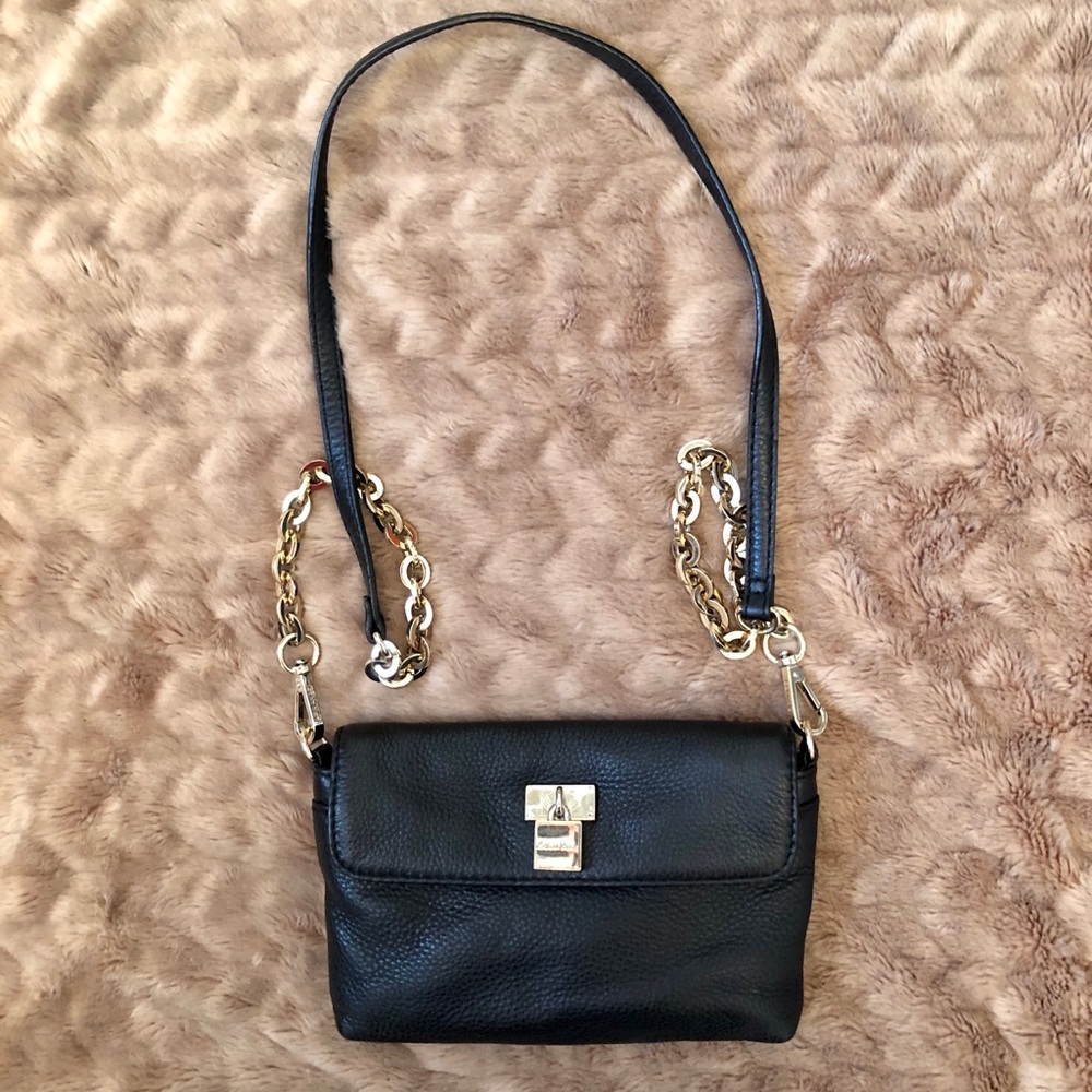 Calvin Klein black mini crossbody bag